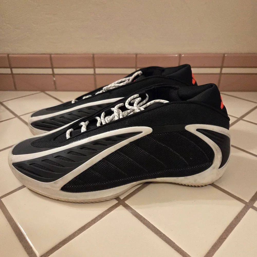 adidas Anthony Edwards 1 AE1 Low Ascent Black Charcoal 10.5 JS3508 Basketball
